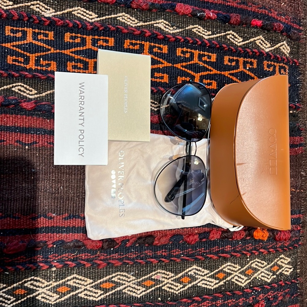 Oliver Peoples Aviator Sunglasses